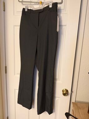 Calvin Klein Charcoal Straight-Leg Dress Trousers